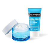 Neutrogena Hydro Boost Hydrating Water Cream Face Moisturizer for Sensitive Skin plus Hydrating Gel Cleanser Alcohol and Fragrance Free Hyaluronic Acid Daily Hydration Routine, 7.8 fl oz