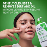 CeraVe Hydrating Facial Cleanser, Moisturizing Face Wash For Dry Skin 12oz (Pack of 2)