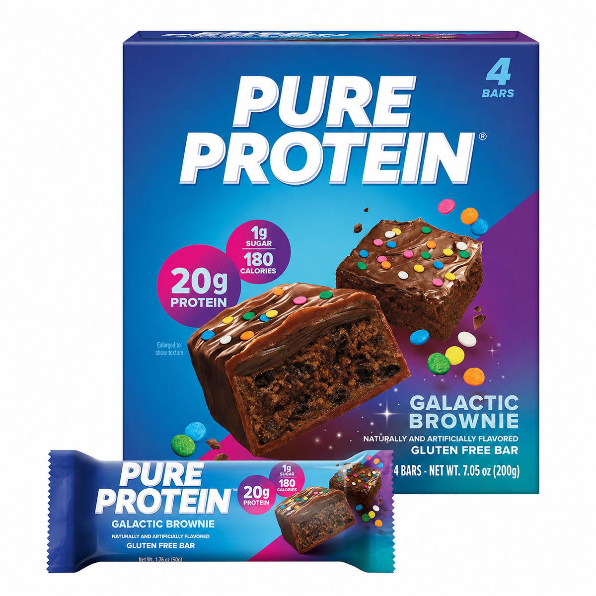 Pure Protein Galactic Brownie Protein Bars (4 count)