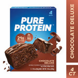Pure Protein Bars, Chocolate Deluxe, Gluten Free, 21g Protein, 1.76 oz, 4 Count