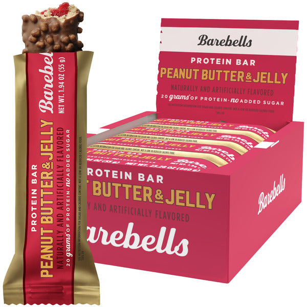 Barebells Peanut Butter & Jelly Protein Bars 12 count